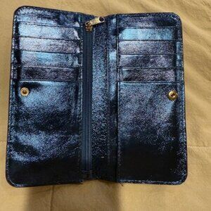 Aimee Kestenberg Metallic Wallet, Blue, Nordstrom